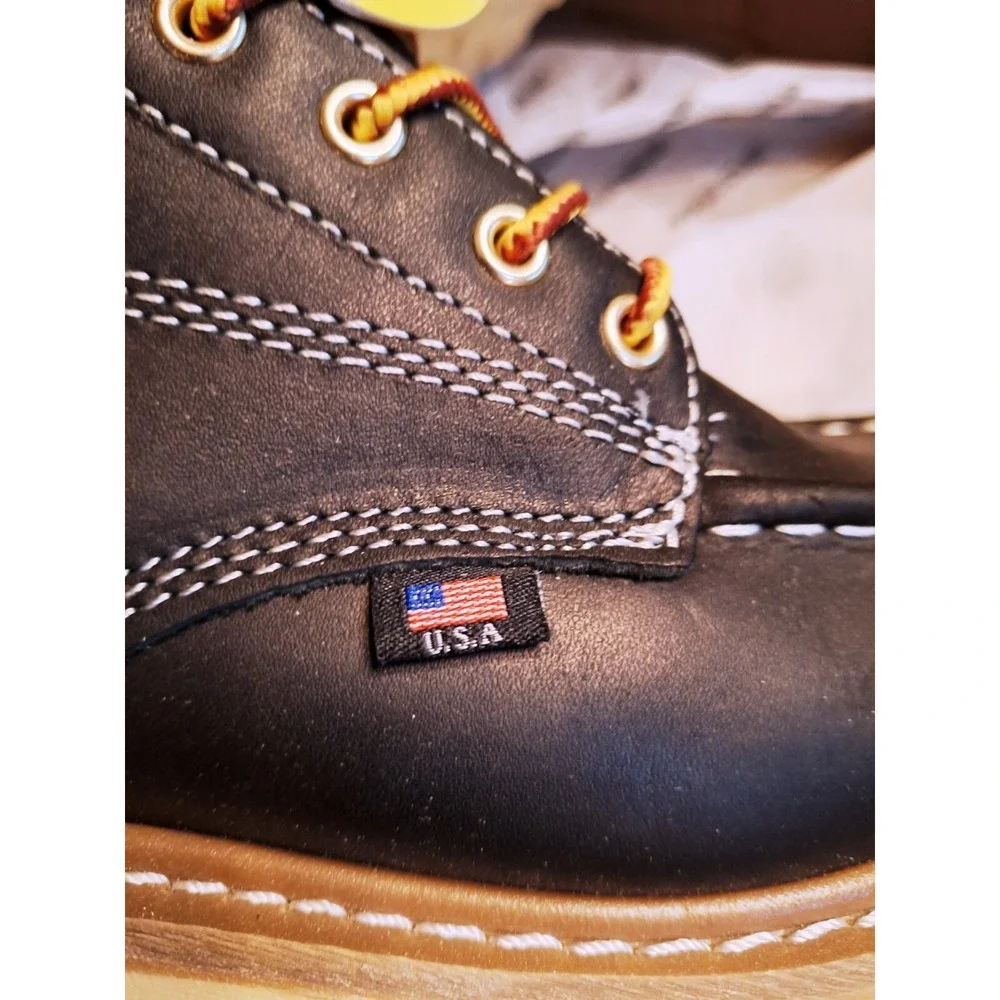 Mens Black Sureway‎ Mac Toe Heavy Duty Non-Slip Work Boots Size 10